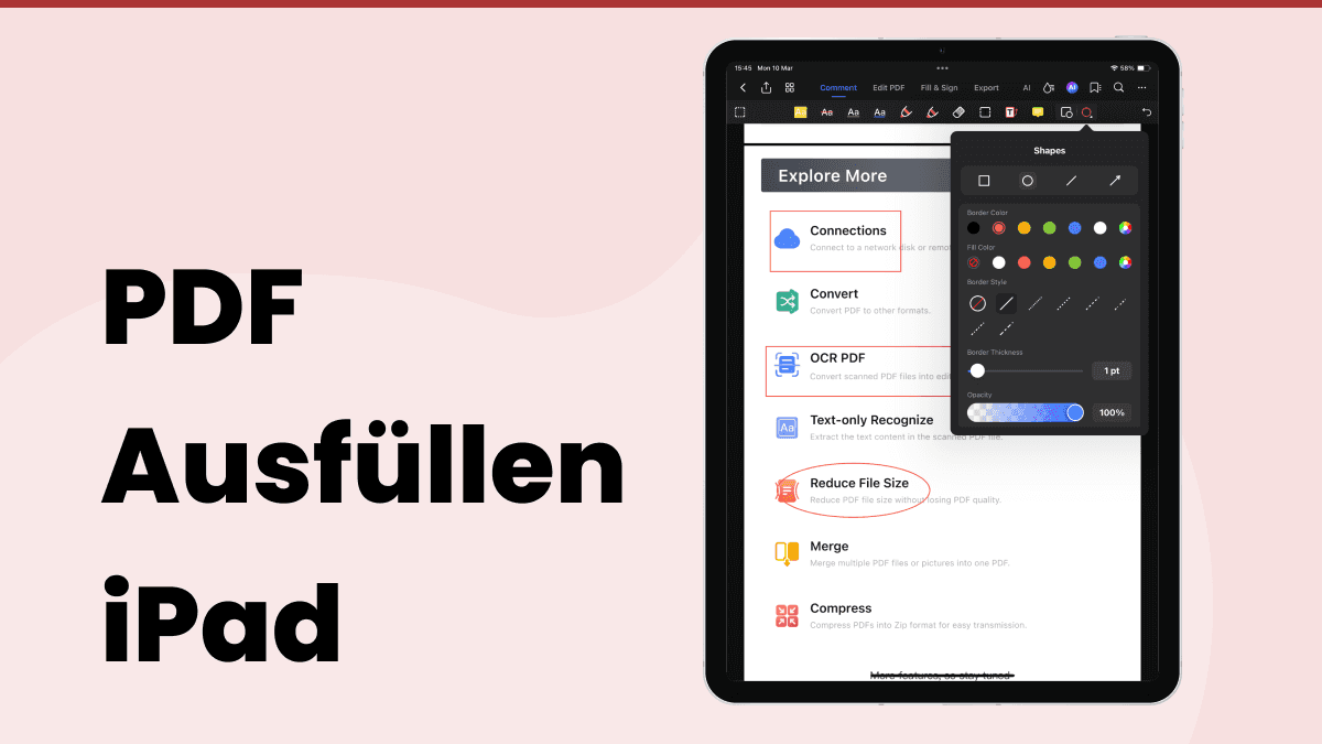 pdf ausfüllen ipad