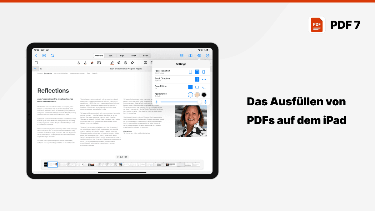 pdf ausfüllen ipad