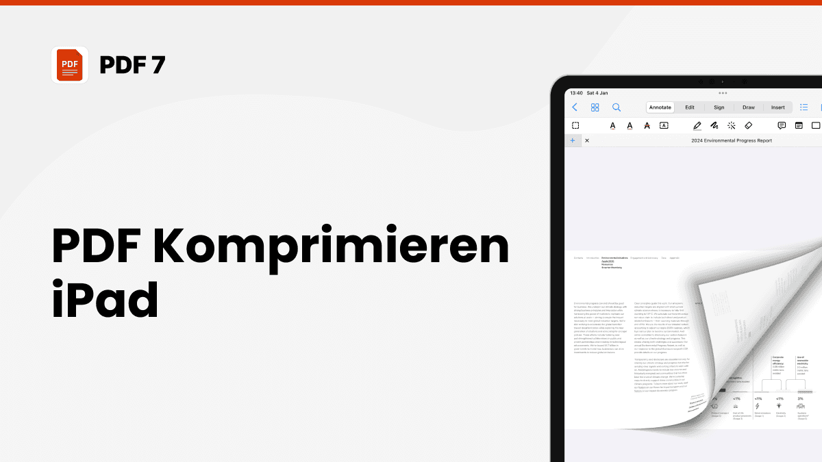 pdf komprimieren ipad